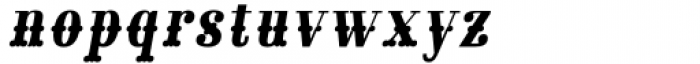 Mariachi Fill Italic Font LOWERCASE