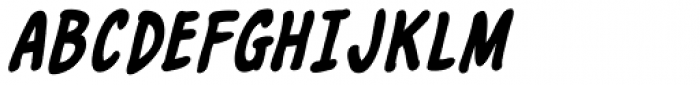 Marian Churchland Bold Italic Font UPPERCASE
