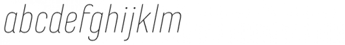 Marianina FY Thin Italic Font LOWERCASE