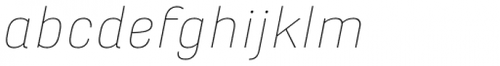 Marianina X-wide FY Thin Italic Font LOWERCASE