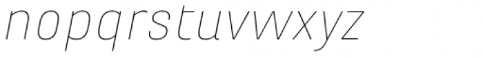 Marianina X-wide FY Thin Italic Font LOWERCASE