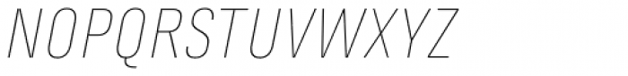 Marianina wide FY Thin Italic Font UPPERCASE