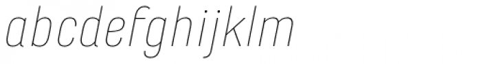 Marianina wide FY Thin Italic Font LOWERCASE