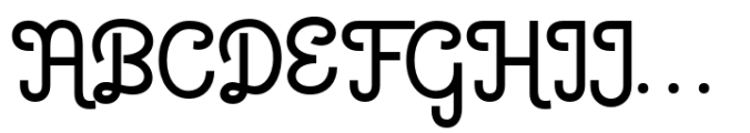 Marically Regular Font UPPERCASE