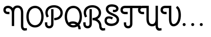 Marically Regular Font UPPERCASE