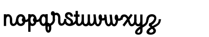 Marically Regular Font LOWERCASE