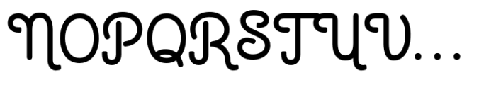 Marically Rounded Font UPPERCASE