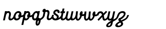 Marically Slant Font LOWERCASE