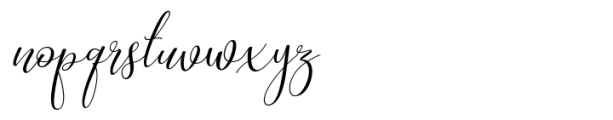 Marihouse Script Italic Font LOWERCASE