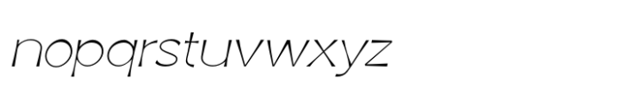 Marimo Thin Italic Font LOWERCASE