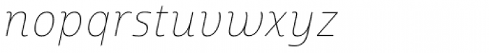 Marintas Thin Italic Font LOWERCASE