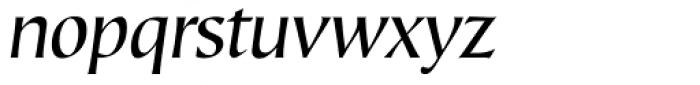 Mariposa Sans Book Italic Font LOWERCASE