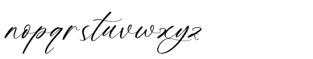 Maristya Juliette Regular Font LOWERCASE
