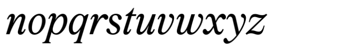 Marjorie Italic Font LOWERCASE