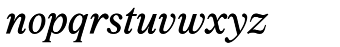 Marjorie Semi Bold Italic Font LOWERCASE