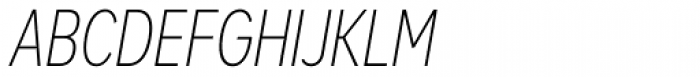 Mark Pro Cond Extlight Italic Font UPPERCASE