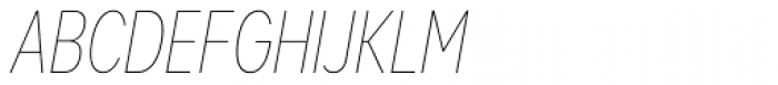 Mark Pro Cond Thin Italic Font UPPERCASE