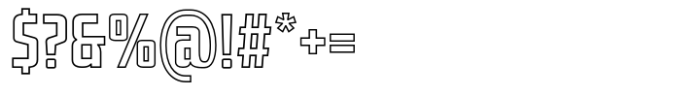 Marked Outline Font OTHER CHARS