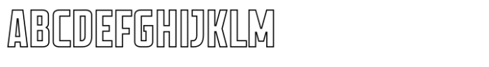 Marked Outline Font UPPERCASE