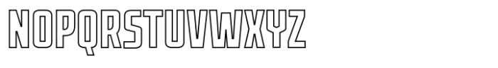 Marked Outline Font UPPERCASE