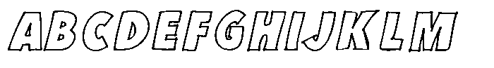 Marker Block Bold Italic Font UPPERCASE