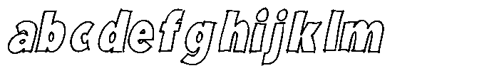 Marker Block Bold Italic FONT
