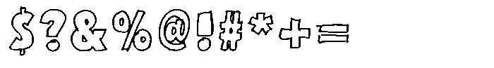 Marker Block Bold Font OTHER CHARS