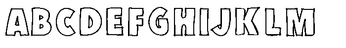 Marker Block Bold Font UPPERCASE