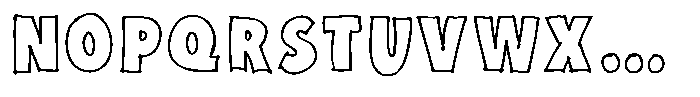 Marker Block Bold Font UPPERCASE
