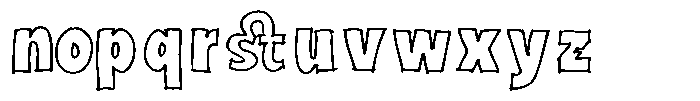 Marker Block Bold Font LOWERCASE