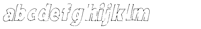 Marker Block Italic FONT