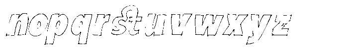 Marker Block Italic Font LOWERCASE