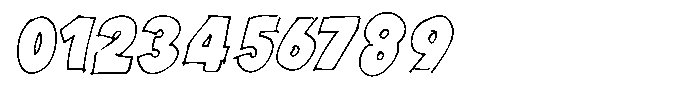Marker Block Medium Italic Font OTHER CHARS