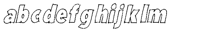 Marker Block Medium Italic FONT
