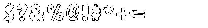 Marker Block Medium Font OTHER CHARS