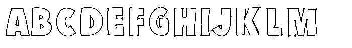 Marker Block Medium Font UPPERCASE