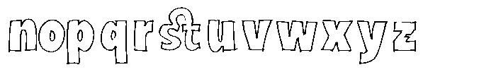 Marker Block Medium Font LOWERCASE