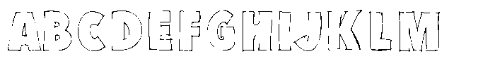 Marker Block Regular Font UPPERCASE