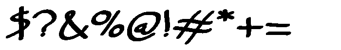 Marker One Font OTHER CHARS