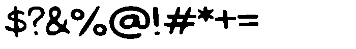 Marker Sans O Font OTHER CHARS