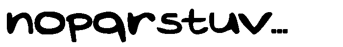 Marker Sans O Font LOWERCASE