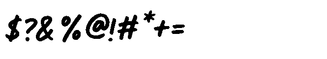 Marker Style Font OTHER CHARS