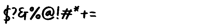 Markerism Font OTHER CHARS