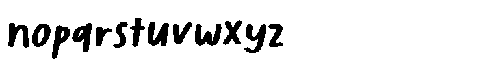 Markerist Bold Font LOWERCASE