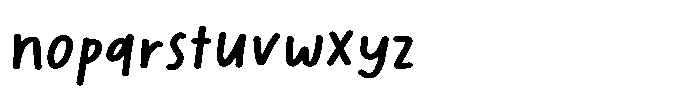 Markerist Regular Font LOWERCASE