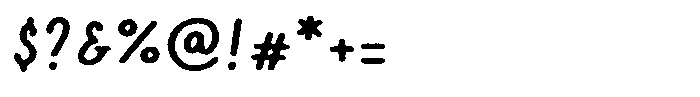 Markerist Rough Font OTHER CHARS