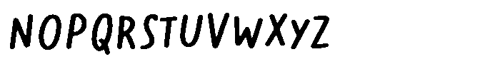 Markerist Round Font UPPERCASE
