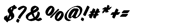 Markflat Bold Italic Font OTHER CHARS
