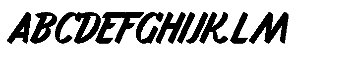 Markflat Bold Italic Font UPPERCASE