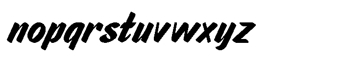 Markflat Bold Italic Font LOWERCASE